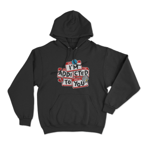 Addicted Unisex Hoodie Black