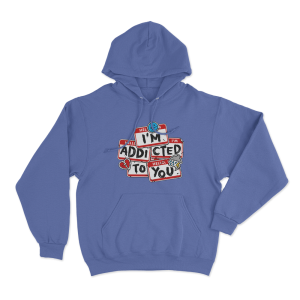 Addicted Unisex Hoodie Blue