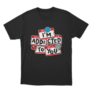 Addicted Unisex T Shirt Black