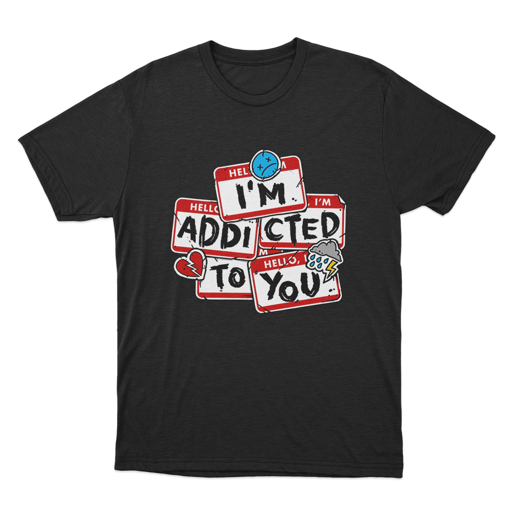 Addicted Unisex T Shirt Black Addicted Unisex T Shirt Black