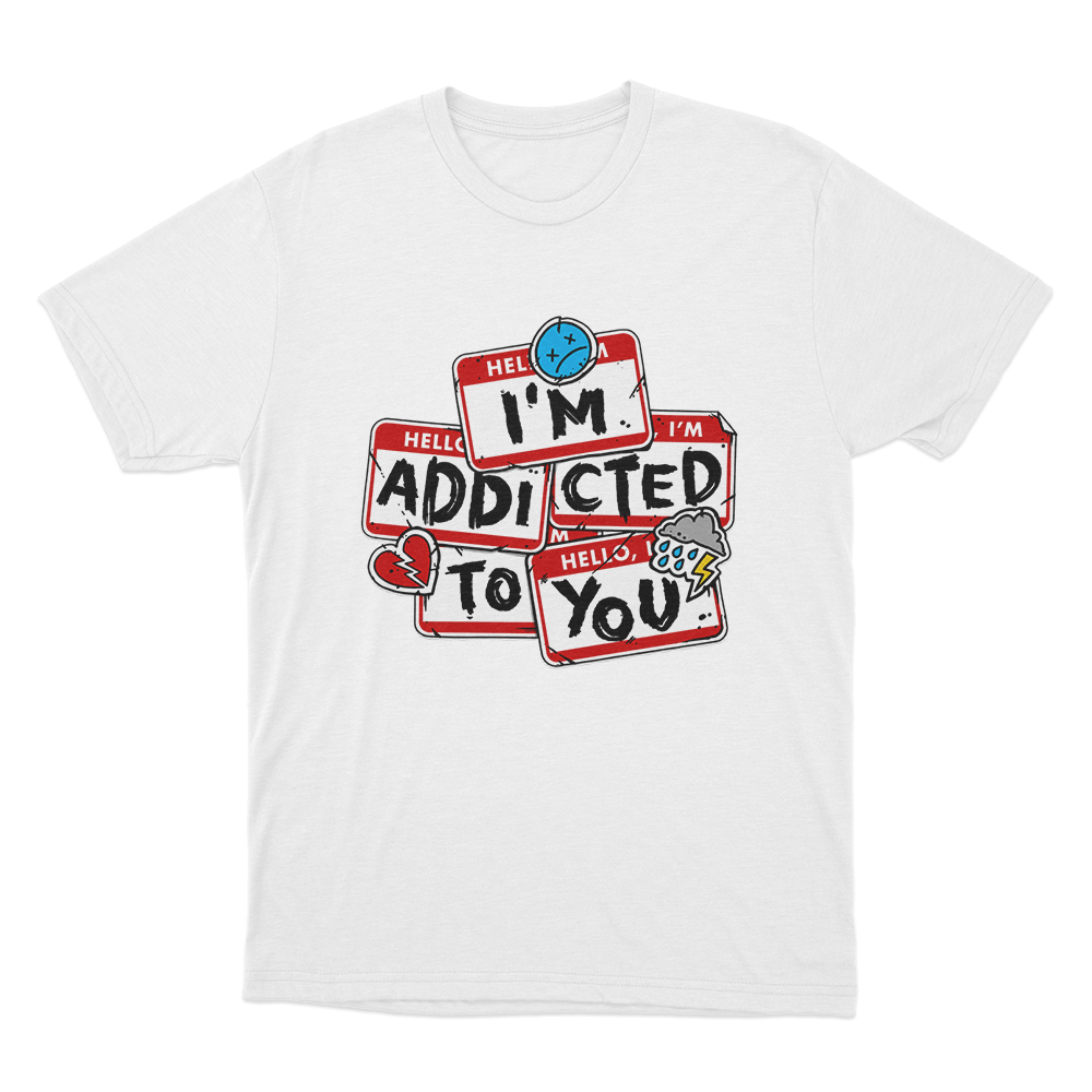 Addicted Unisex T Shirt White Addicted Unisex T Shirt White