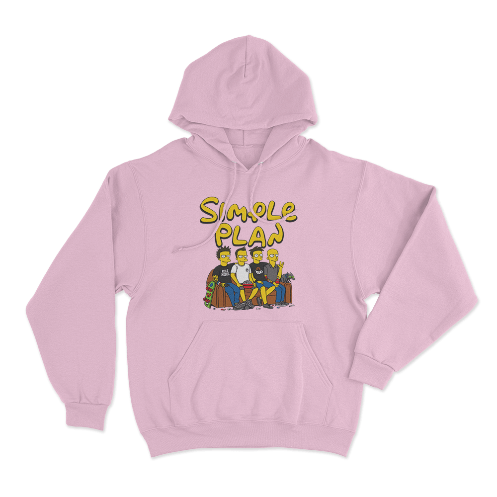 Band On The Couch Unisex Hoodie Pink Band On The Couch Unisex Hoodie Pink