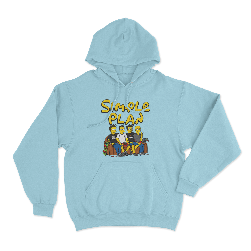 Band On The Couch Unisex Hoodie Sky Blue Band On The Couch Unisex Hoodie Sky Blue