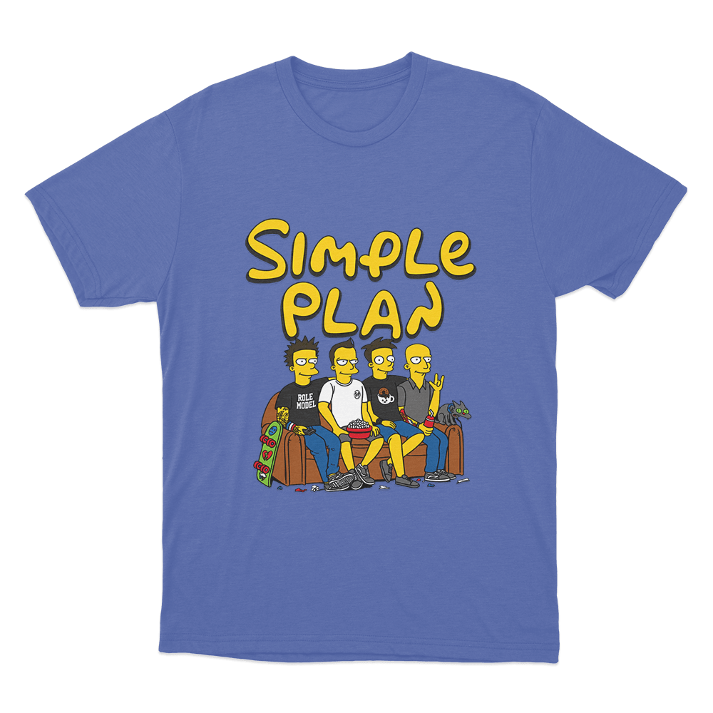Band On The Couch Unisex T Shirt Blue Band On The Couch Unisex T Shirt Blue