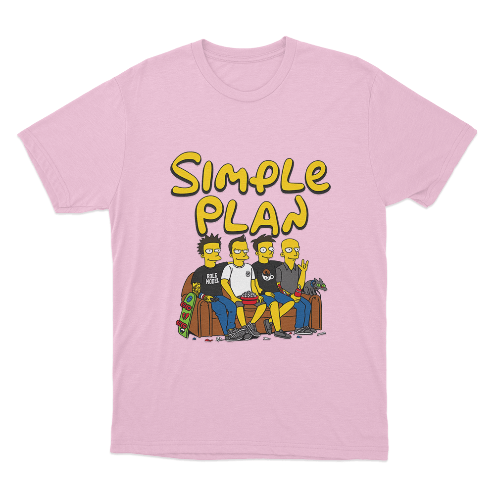 Band On The Couch Unisex T Shirt Pink Band On The Couch Unisex T Shirt Pink