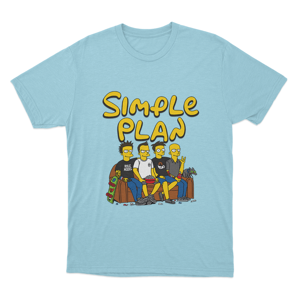 Band On The Couch Unisex T Shirt Sky Blue Band On The Couch Unisex T Shirt Sky Blue