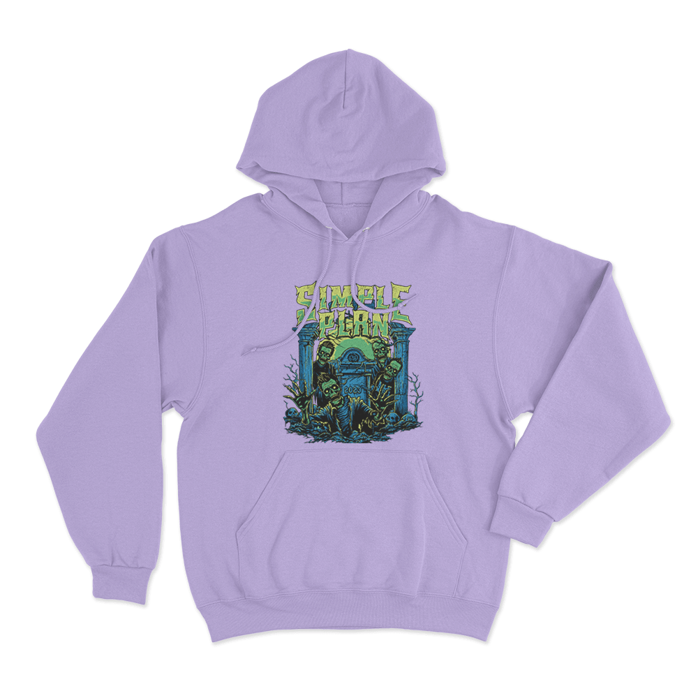 Halloween Tombstone Unisex Hoodie Purple Halloween Tombstone Unisex Hoodie Purple
