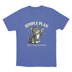 Im Sorry I Cant Be Perfect Cat Unisex T Shirt Blue
