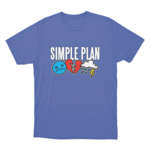 Original 3 Icons Logo Unisex T Shirt Blue