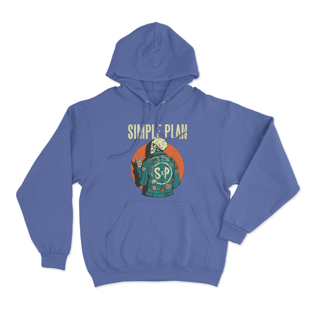 Skeleton Jacket Unisex Hoodie Blue Skeleton Jacket Unisex Hoodie Blue
