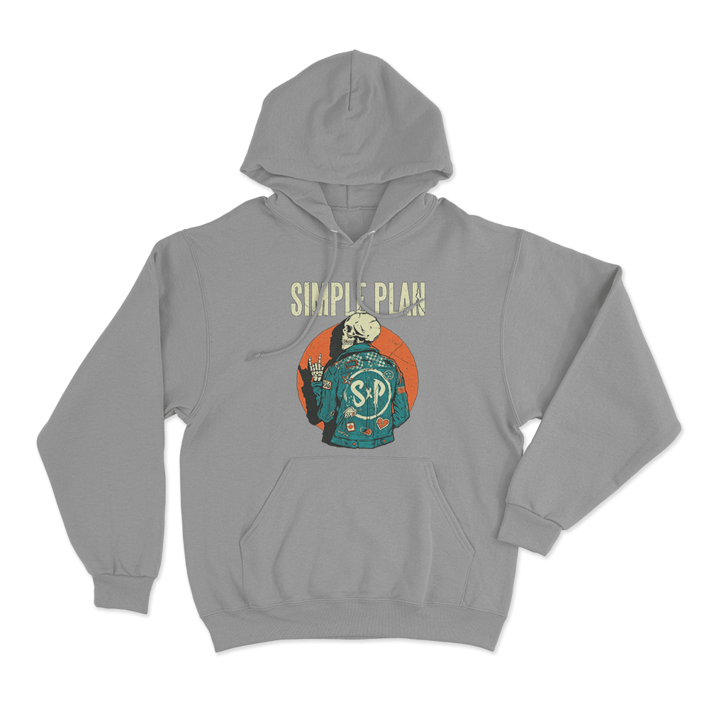 Skeleton Jacket Unisex Hoodie Grey Skeleton Jacket Unisex Hoodie Grey