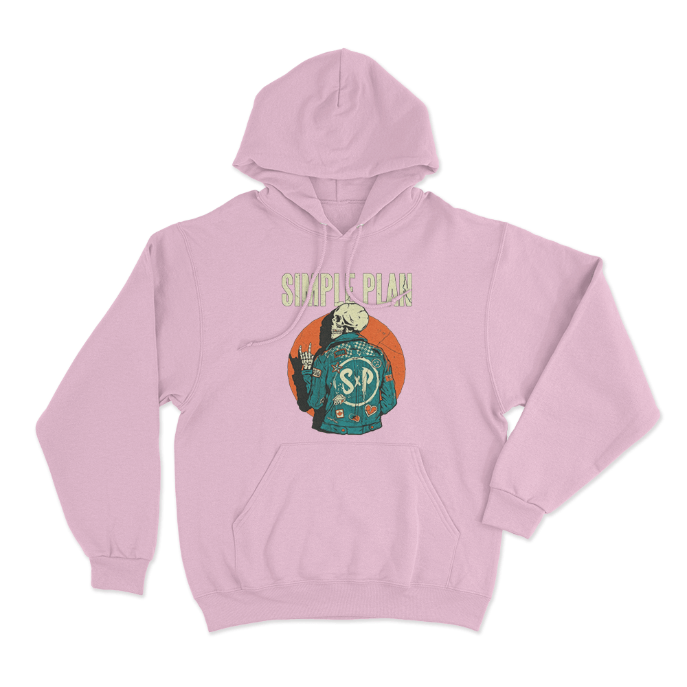 Skeleton Jacket Unisex Hoodie Pink Skeleton Jacket Unisex Hoodie Pink