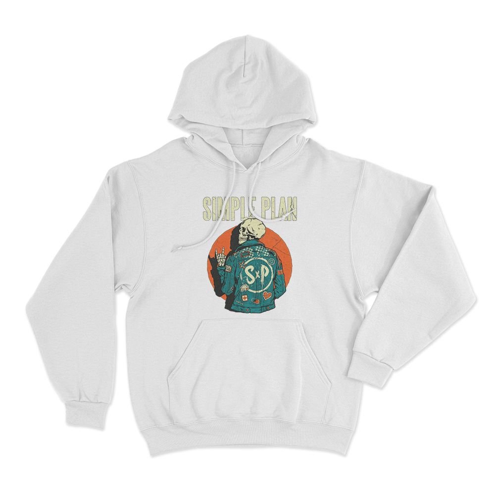 Skeleton Jacket Unisex Hoodie White Skeleton Jacket Unisex Hoodie White