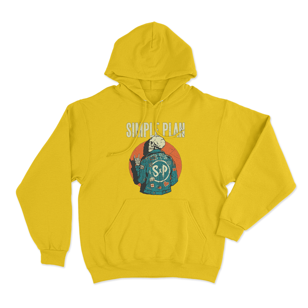 Skeleton Jacket Unisex Hoodie Yellow Skeleton Jacket Unisex Hoodie Yellow