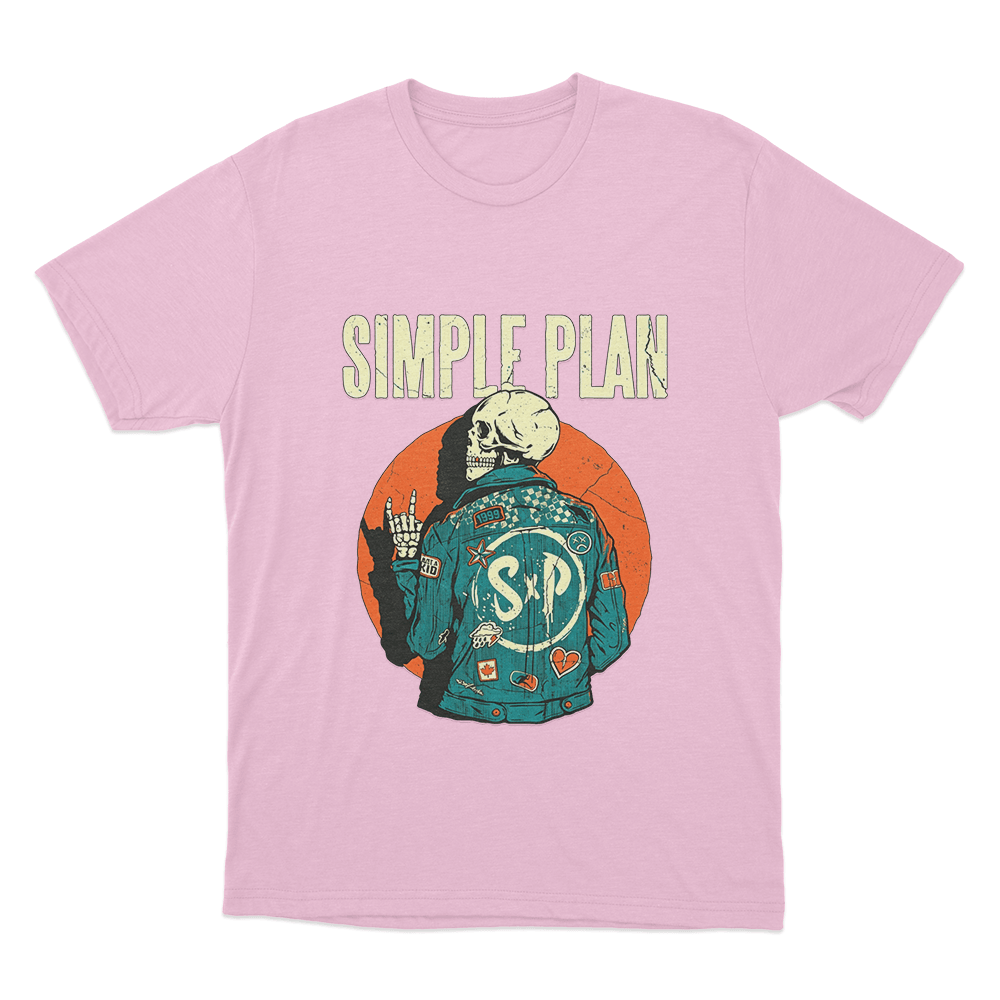 Skeleton Jacket Unisex T Shirt Pink Skeleton Jacket Unisex T Shirt Pink