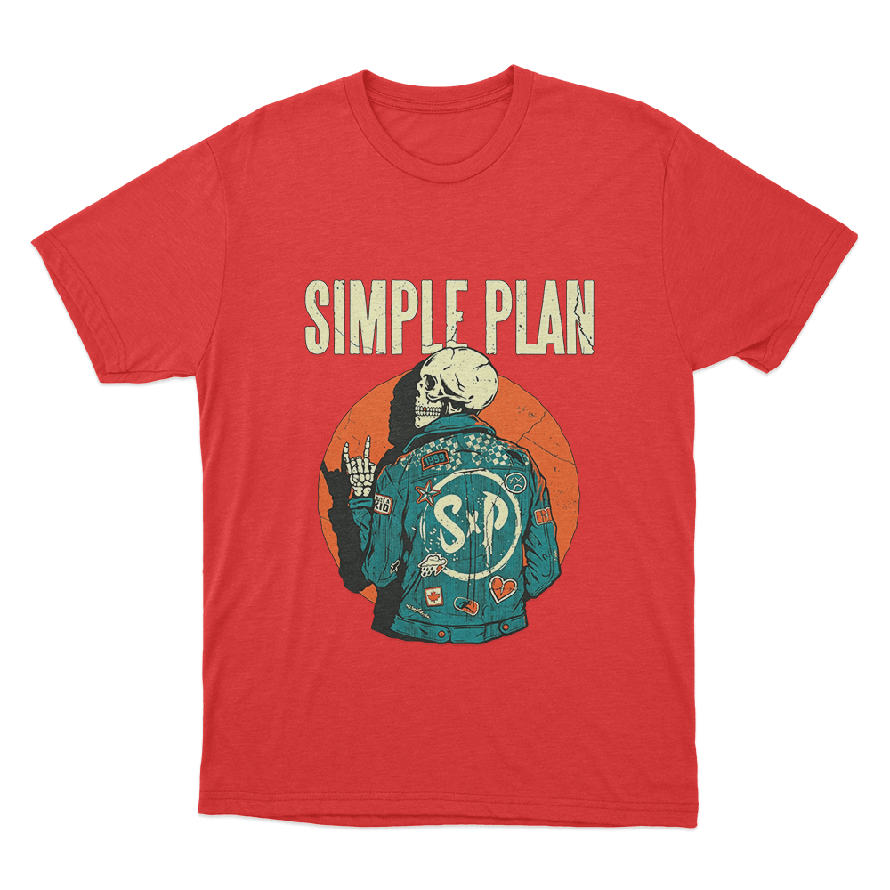Skeleton Jacket Unisex T Shirt Red Skeleton Jacket Unisex T Shirt Red