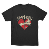 Valentines Day Broken Heart Unisex T Shirt Black